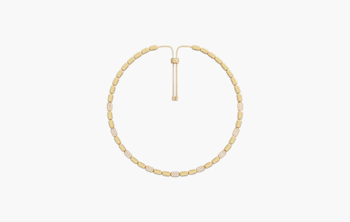 Yacht Club Dainty Gold Adjustable Necklace 18k Yellow Gold Plated