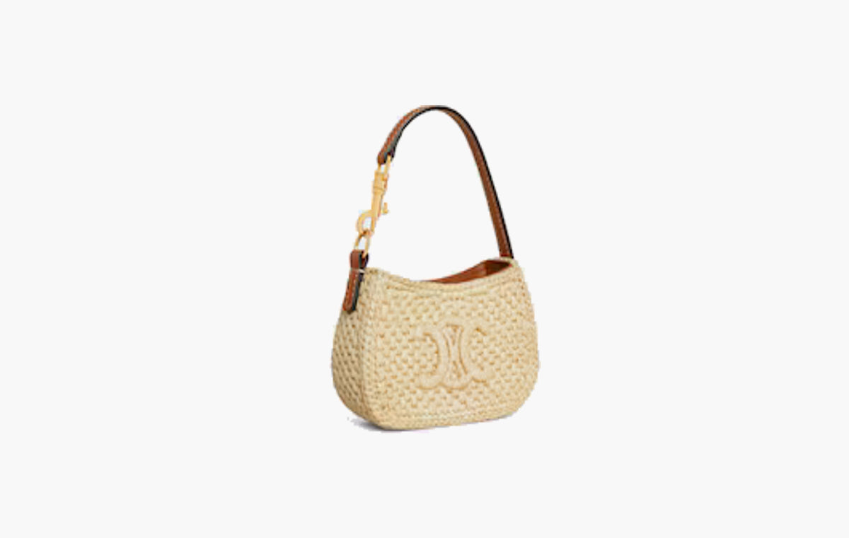 Micro Tilly In Raffia "Natural/Tan"