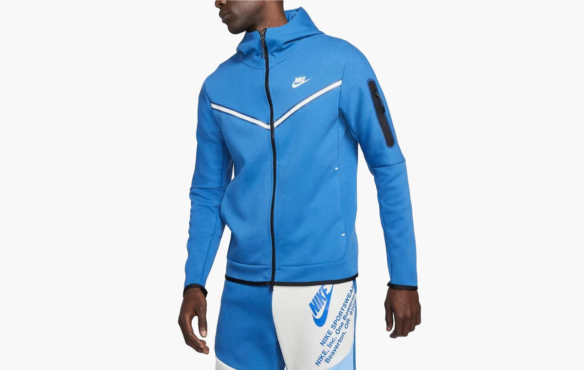 Sportswear Tech Fleece Full-Zip Hoodie "Blue White"