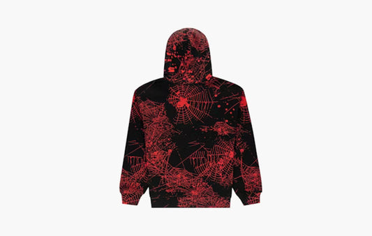 AOP Web V2 Zip Up Hoodie "Black"