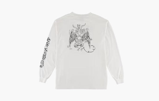 Satan L/S T-Shirt "Vintage White"