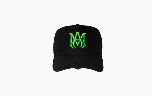 MA Logo Trucker Hat Cap "Black/Green"