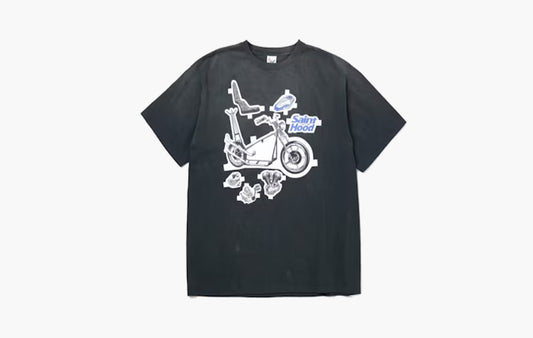 Saint Mxxxxxx x Neighborhood STHD S/S T-Shirt "Vintage Black"