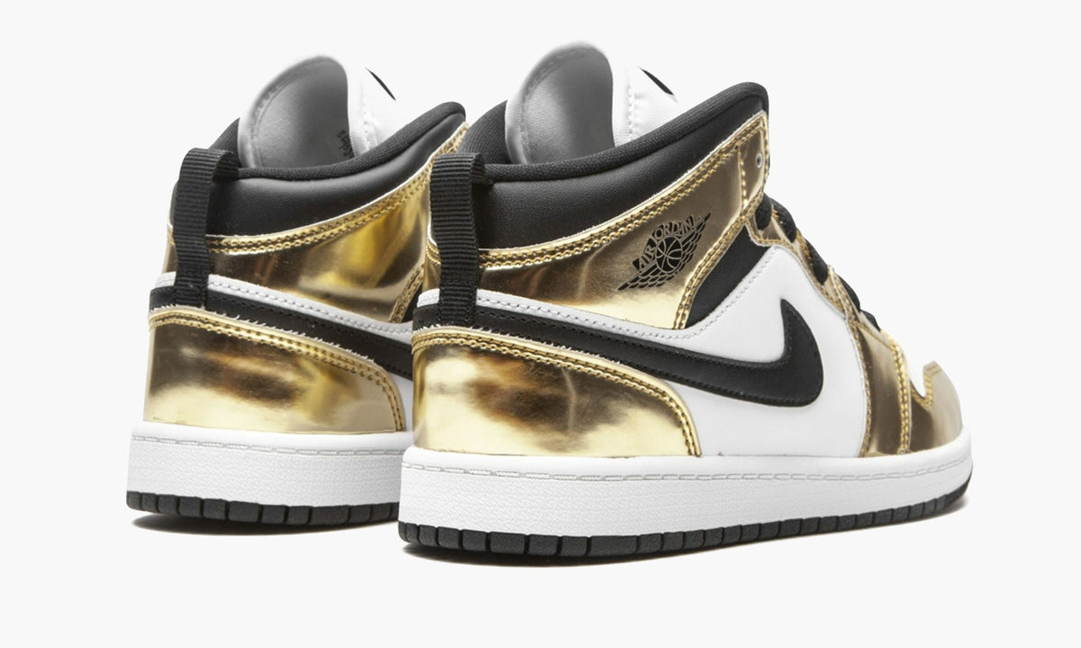 Air Jordan 1 Mid PS Metallic Gold Black White - DC1422 700 | The Sortage