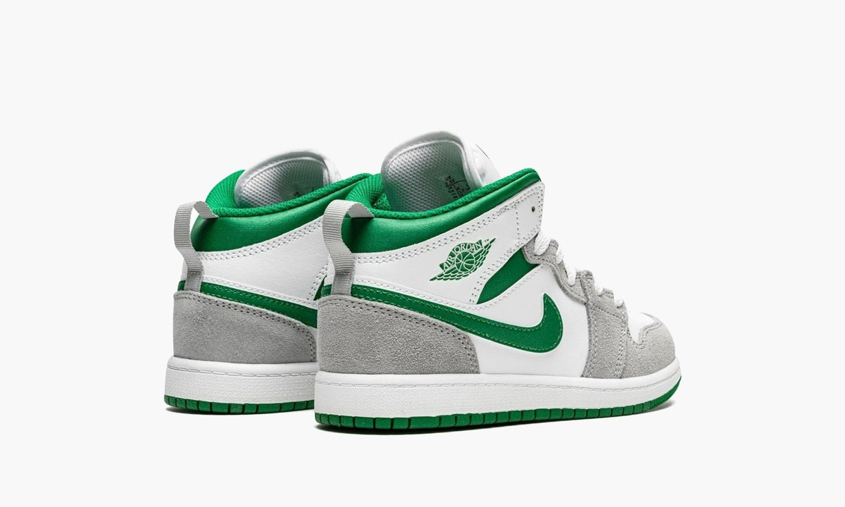 Air Jordan 1 Mid SE PS White Pine Green Smoke Grey - DC7249 103