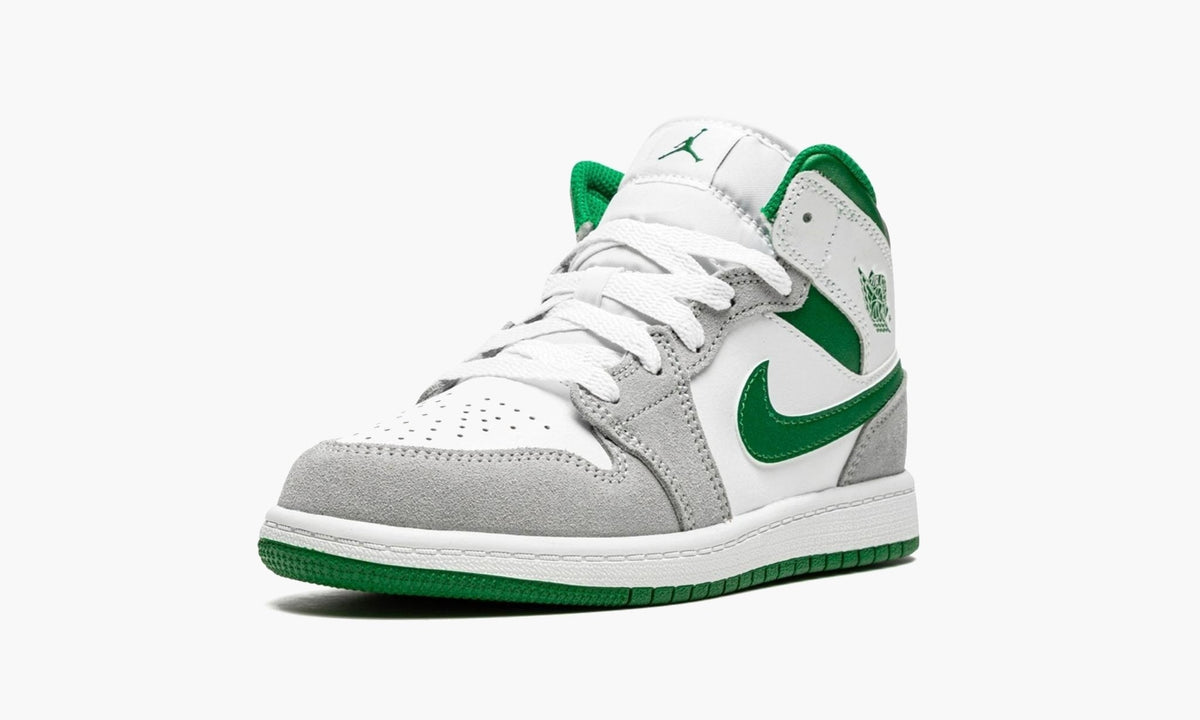 Air Jordan 1 Mid SE PS White Pine Green Smoke Grey - DC7249 103