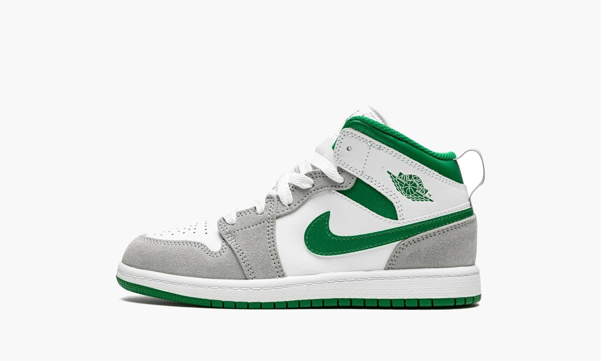 Air Jordan 1 Mid SE PS White Pine Green Smoke Grey - DC7249 103