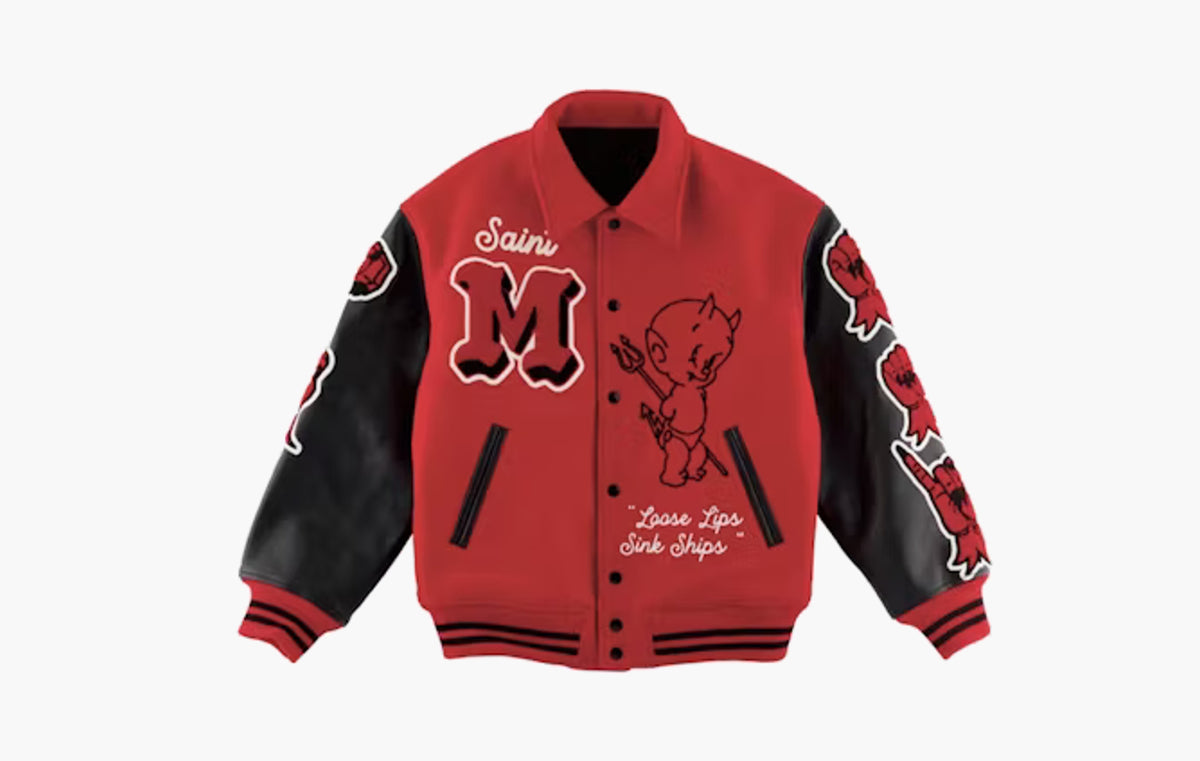 Devil Varsity Jacket "Red"