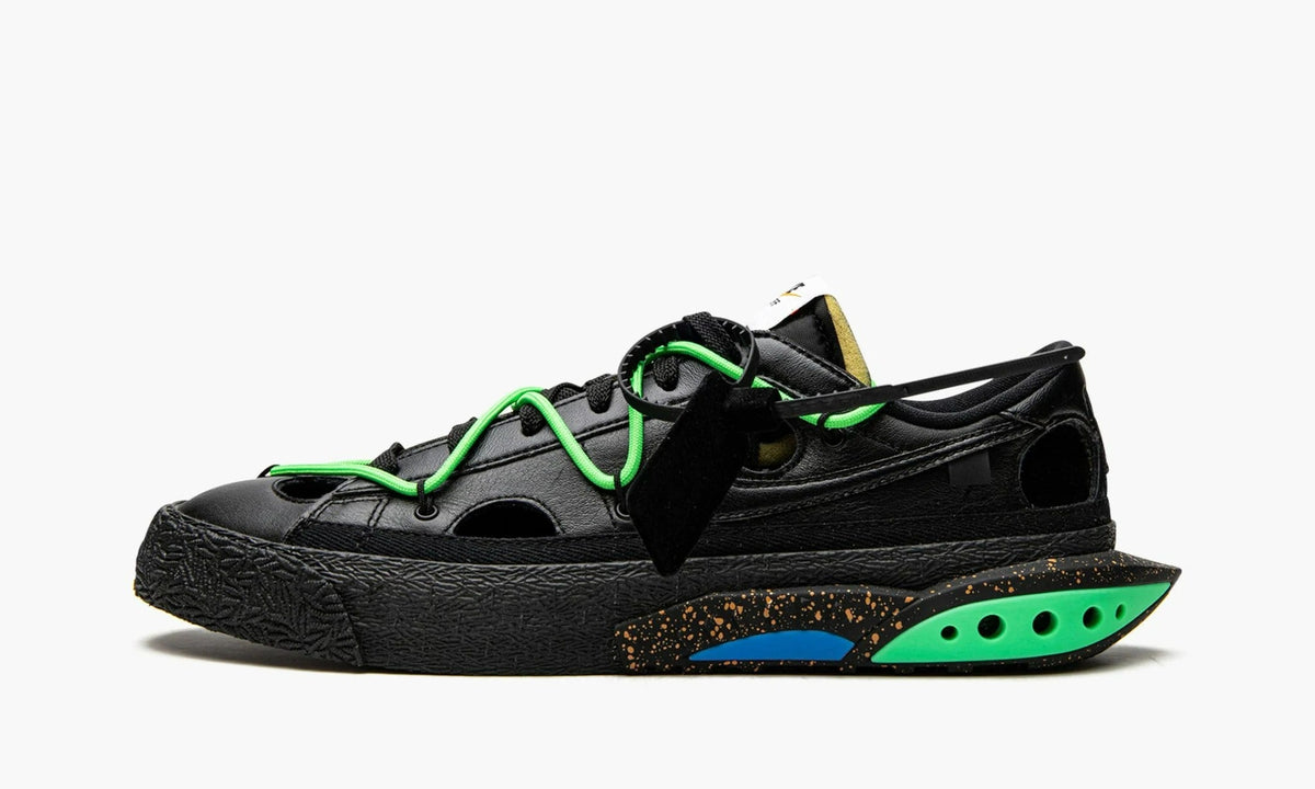 Blazer Low Off-White Black Electro Green - DH7863 001