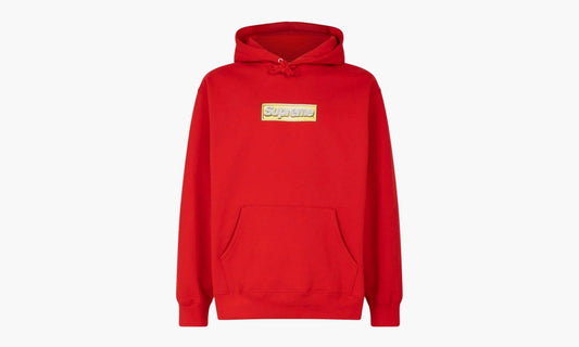 Supreme Bling Box Logo Hooded Sweatshirt Red | The Sortage