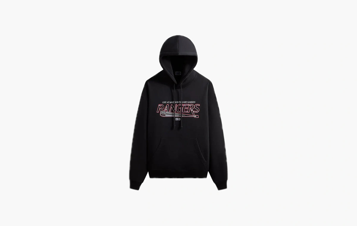 For The New York Rangers Madison Square Garden Puck Vintage Nelson Hoodie "Black"