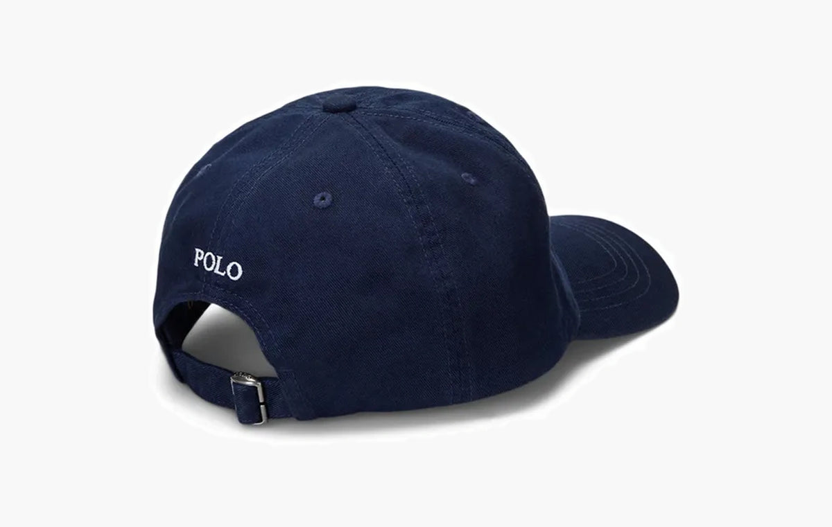 Bear-Embroidered Baseball Cap "Blue"