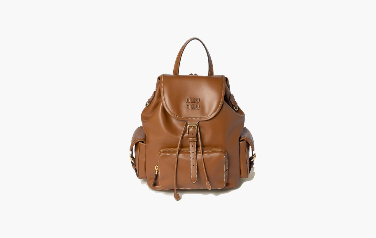 Leather Backpack "Cognac"
