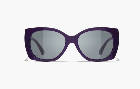 Irregular Shape Sunglasses "Purple"
