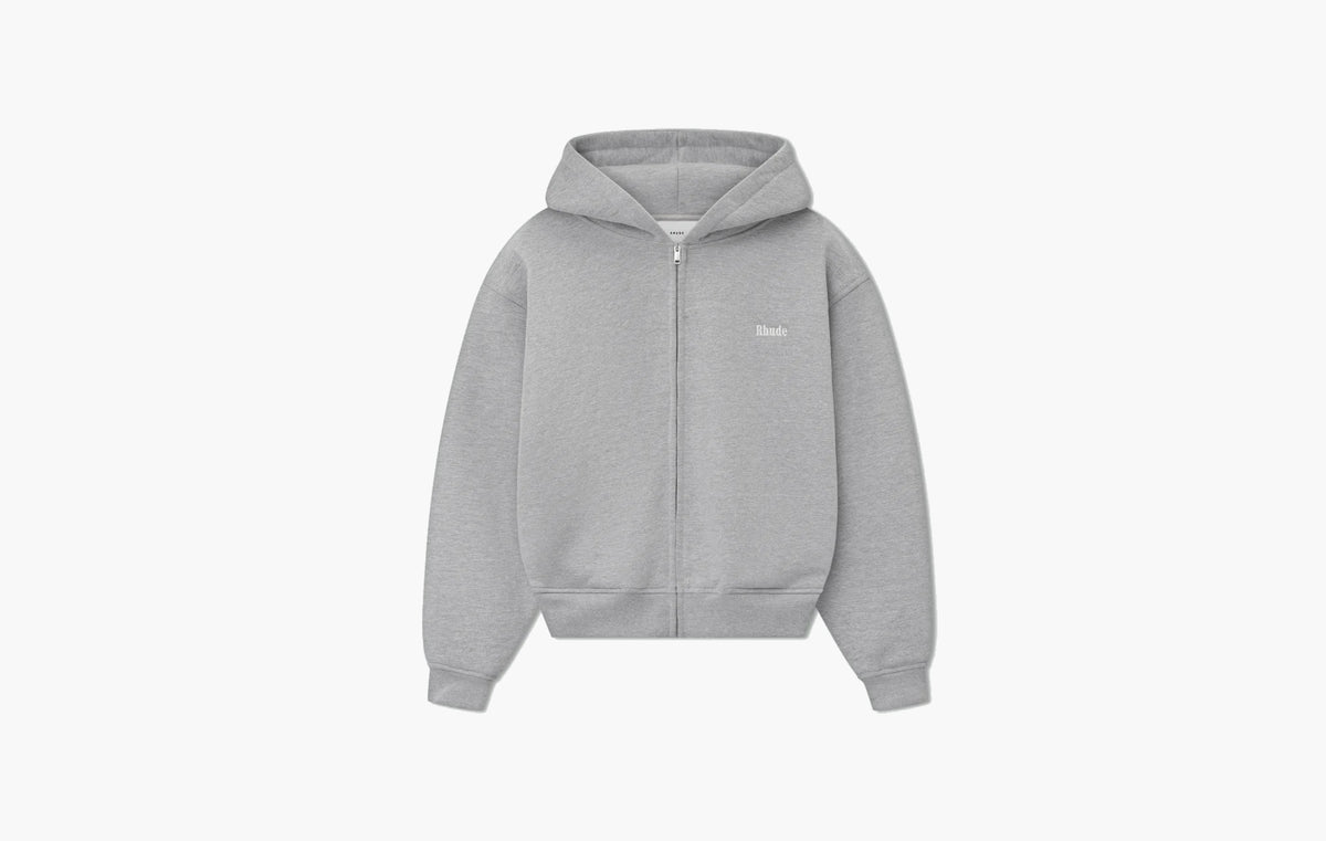 Classique Full Zip Hoodie "Heather Grey"