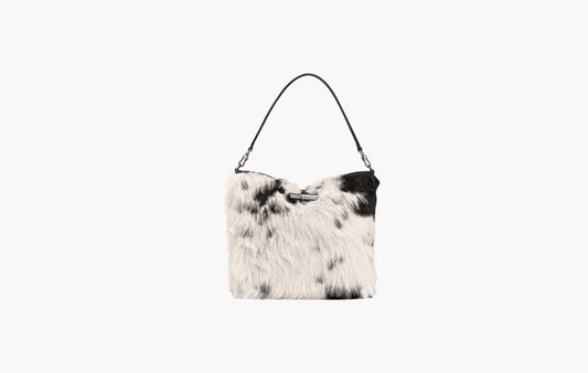 Le Roseau M Hobo Bag Canvas "Black/White"