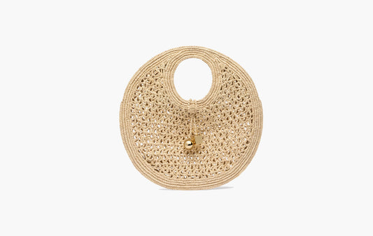Small Raffia Circle Bag "Natural"