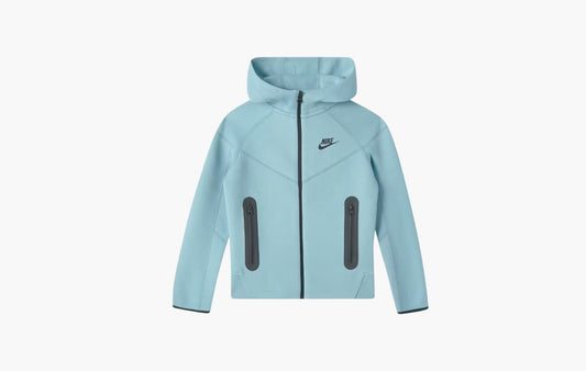Sportswear Kids Tech Fleece Full Zip Hoodie "Denim Turquoise/Black"