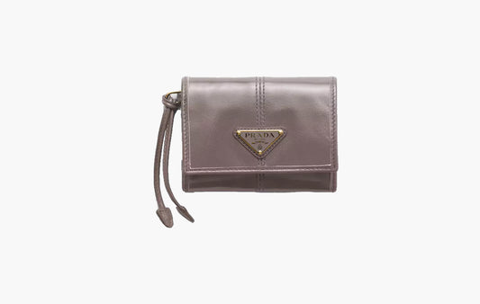 Small Leather Wallet "Dark Grey"