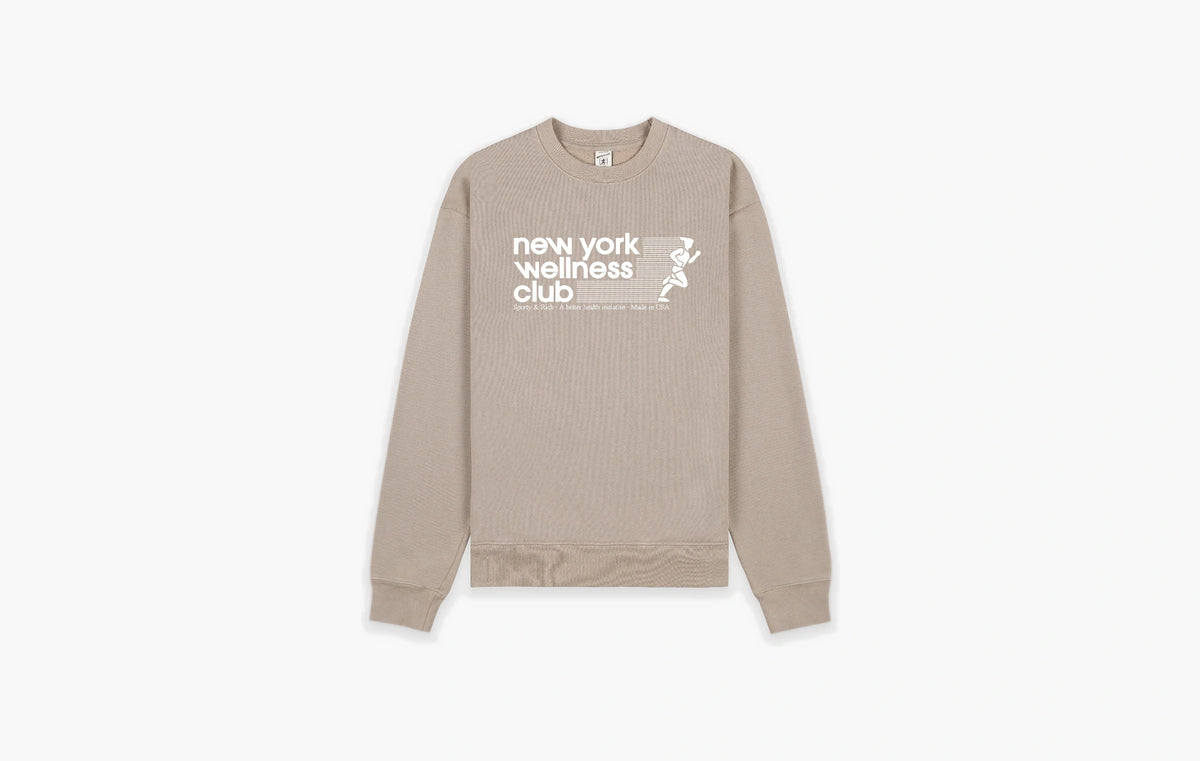 USA Wellness Club Crewneck "Elephant/White"