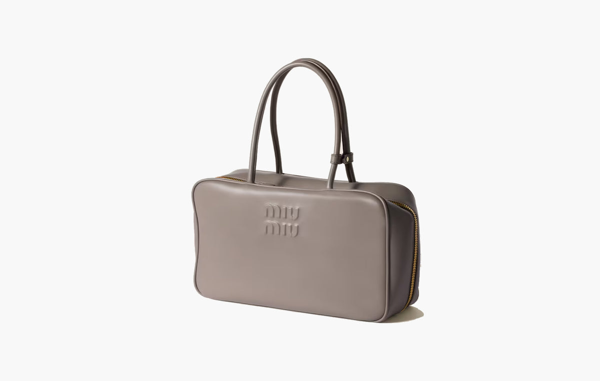 Leather Beau Bag Large "Clay Grey"