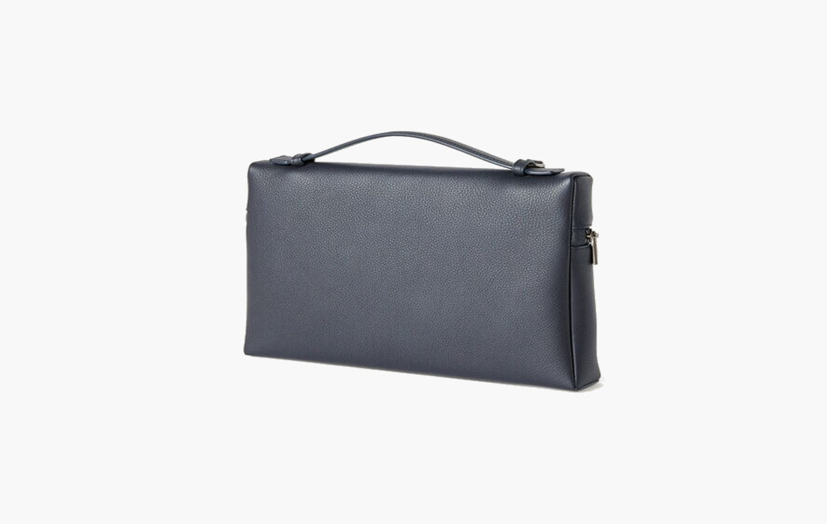 Extra Pouch L29 Grained Calfskin "Blue Navy/Onyx"