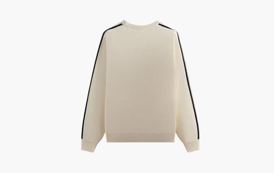 Football Knit Sweater "Chalk White"