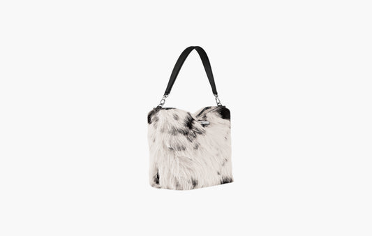 Le Roseau M Hobo Bag Canvas "Black/White"