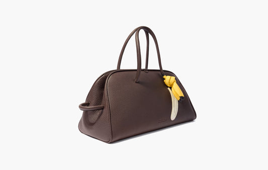 The Turismo Soft Bowling Bag "Dark Brown & Yellow Banana"