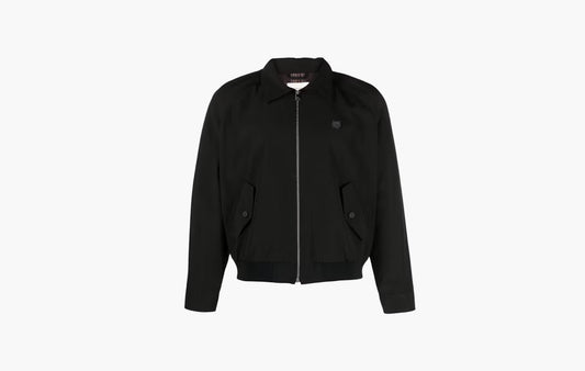 Technical Cotton Gabardine W Harrington Jacket "Black"
