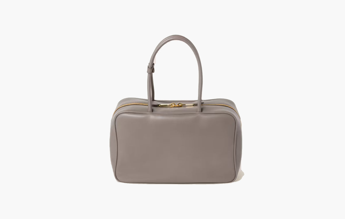 Leather Beau Bag Large "Clay Grey"