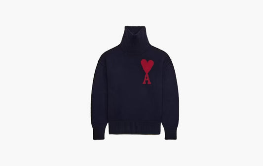 Red Ami De Coeur Sweater "Night Blue/Red"