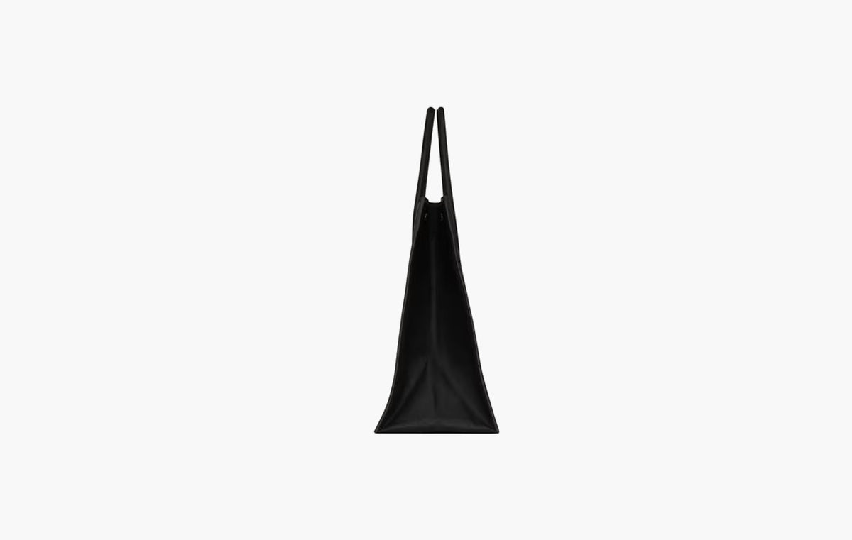 Rive Gauche Large Tote Bag In Smooth Leather "Black"