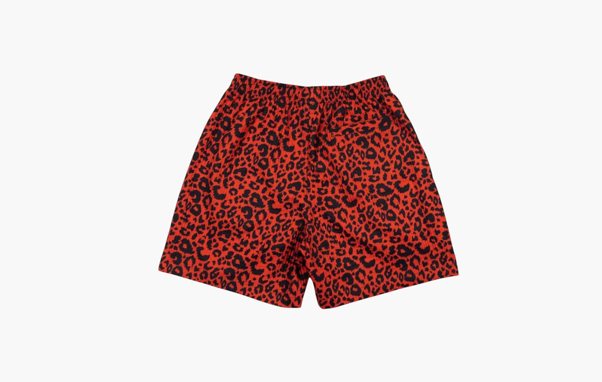 Leopard Active Shorts "Red"