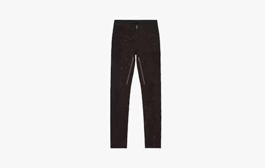 Zipped Slim Fit Jeans "Dark Brown"