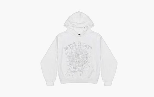 OG Rhinestone Logo Hoodie "White"