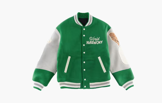 Saint Mxxxxxx x Shermer Academy Varsity Jacket "Green"