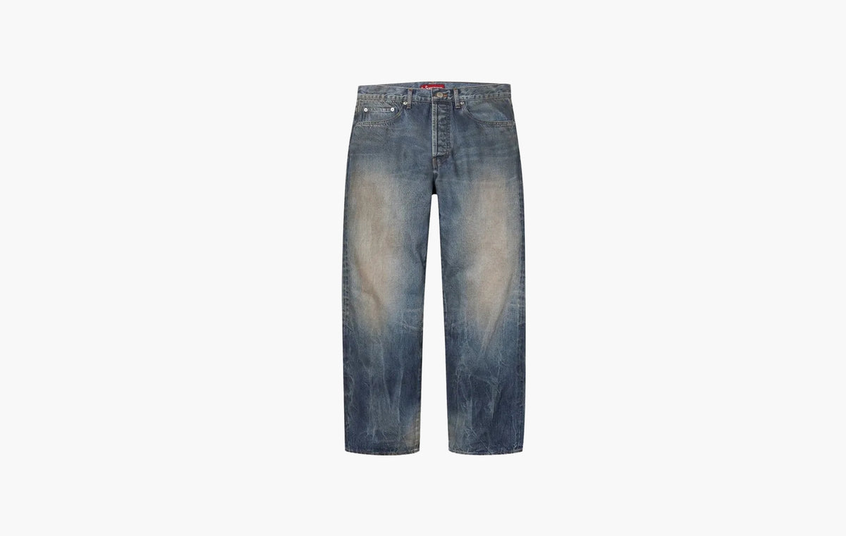 Distressed Loose Fit Selvedge Jean "Washed Indigo"