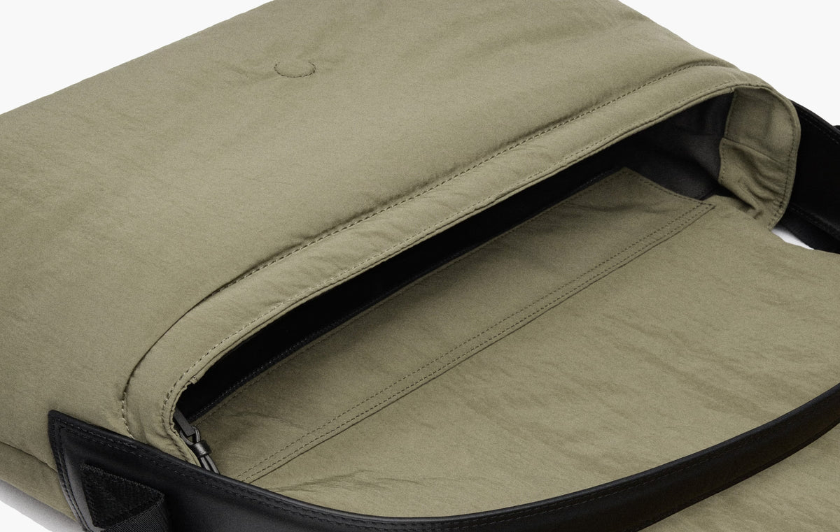 The Bambino Soft Nylon Messenger Bag "Khaki"