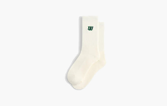Logo Crew Socks "White"