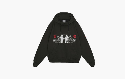 Intercommunication Big Heavy Hoodie "Black"