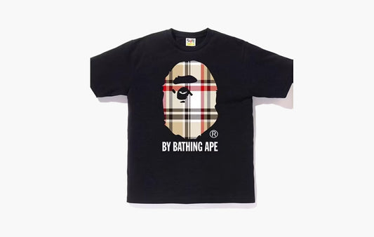 BAPE Check by Bathing Tee "Black/Beige"