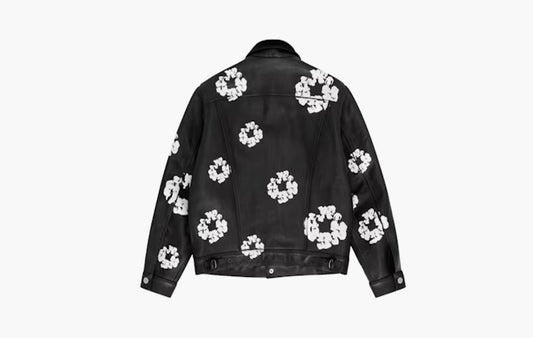 Denim Tears x Levi's Leather Cotton Wreath Type-3 Jacket "Black Denim"