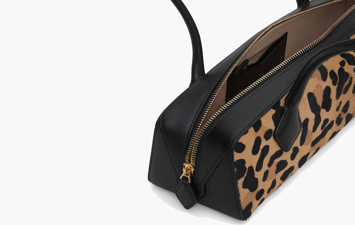 Le Dachshund Bag Medium Leopard Pattern "Brown"