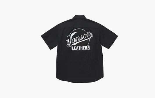 Leathers Short-Sleeve Work Shirt "Black"