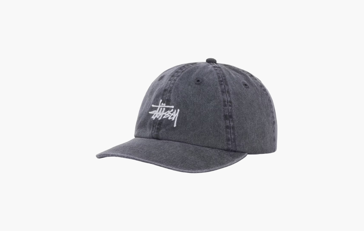 Low Profile Basic Washed Strapback "Charcoal"
