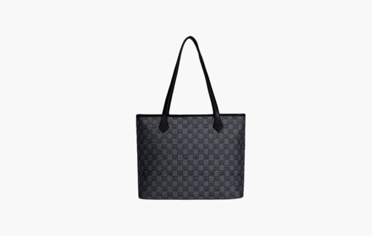 Monogram Tote Bag "Black Grey"