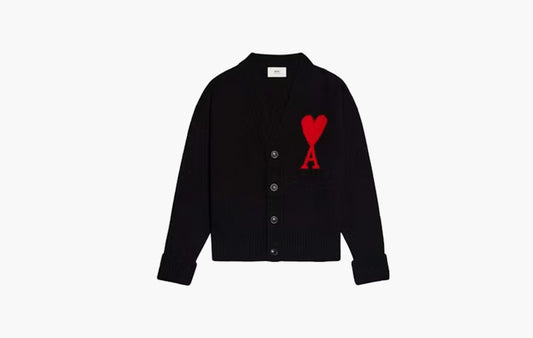 Ami De Coeur Cardigan "Black/Red"