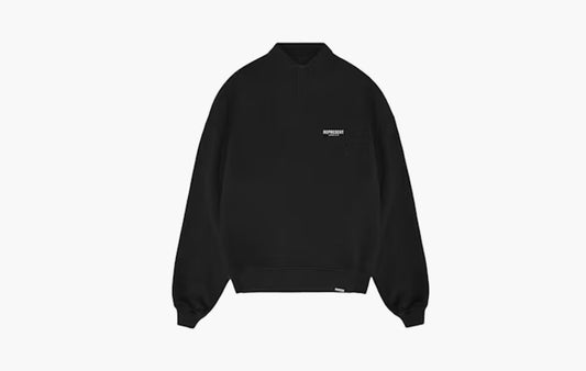 Owners Club Long Sleeve Polo Sweater "Black"