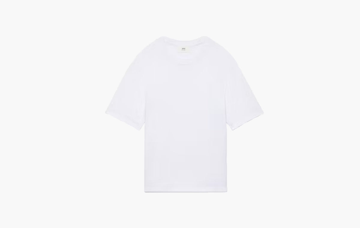 Ami De Coeur Tonal Boxy Fit T-Shirt "White"